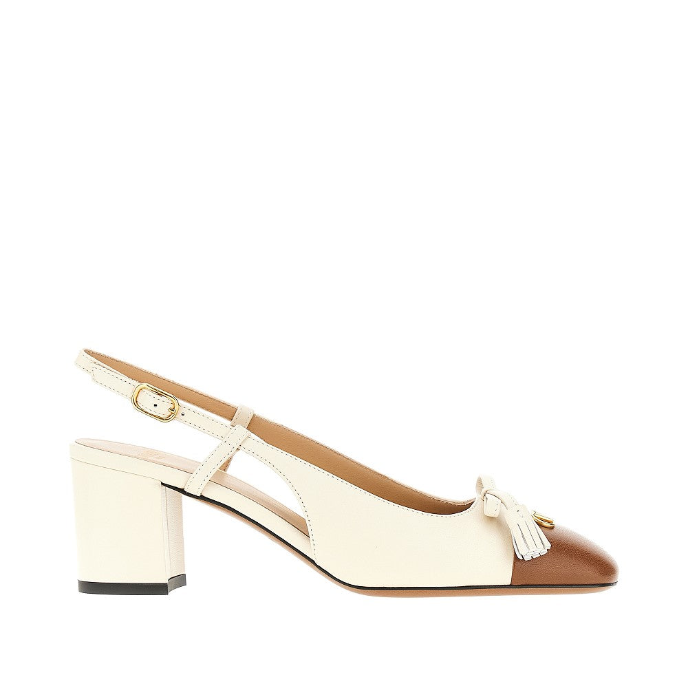 'Valet Du Roi' nappa leather slingback pumps