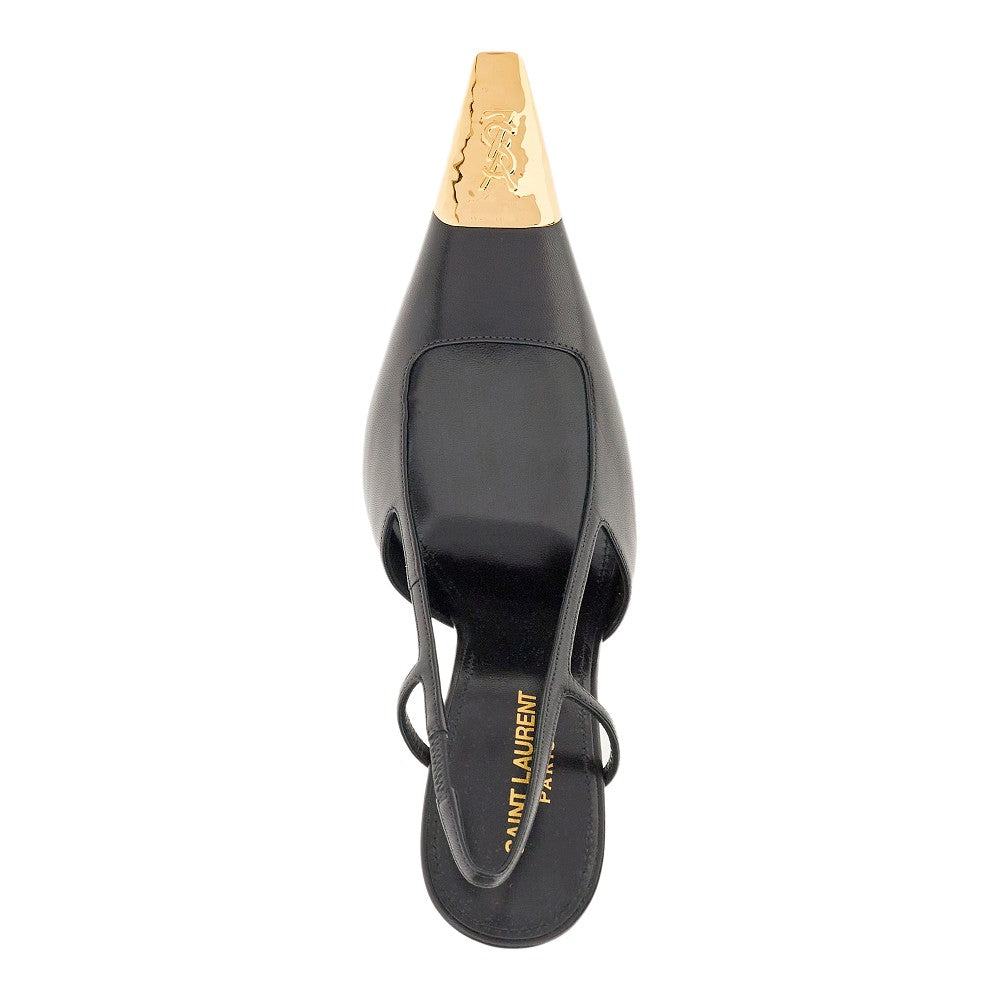 'Jeanne' nappa leather slingback pumps