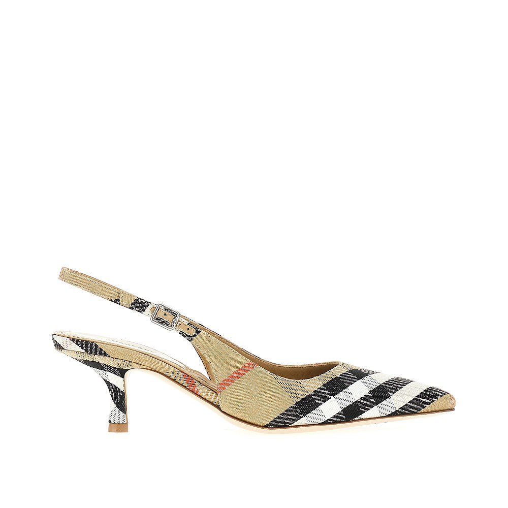 'Birdie Check' slingback pumps