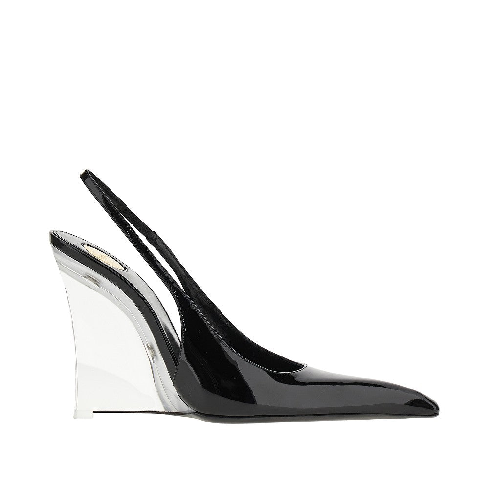 'Miller' patent leather slingback pumps