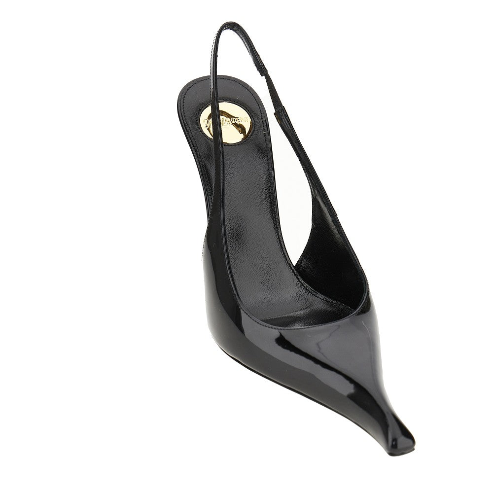 'Miller' patent leather slingback pumps