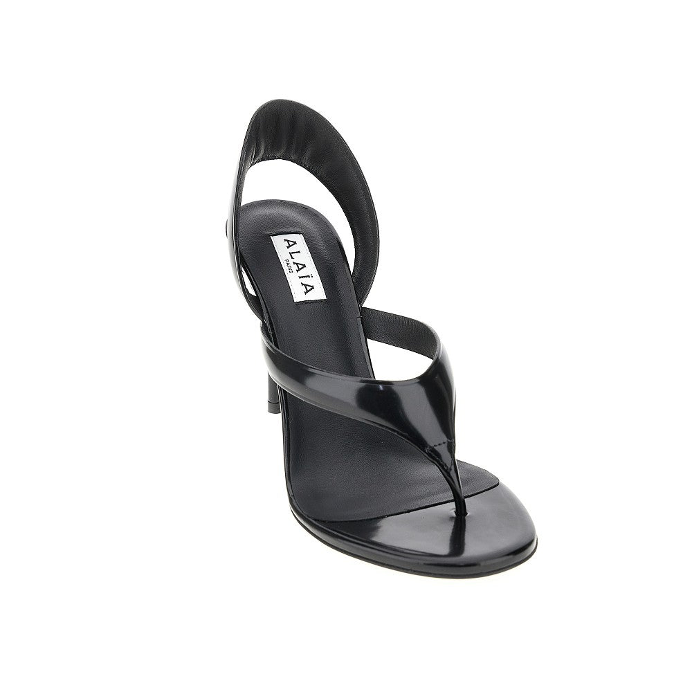 Sandali infradito in pelle liscia