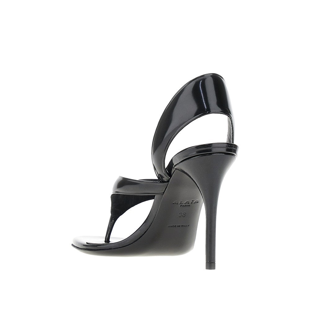 Sandali infradito in pelle liscia