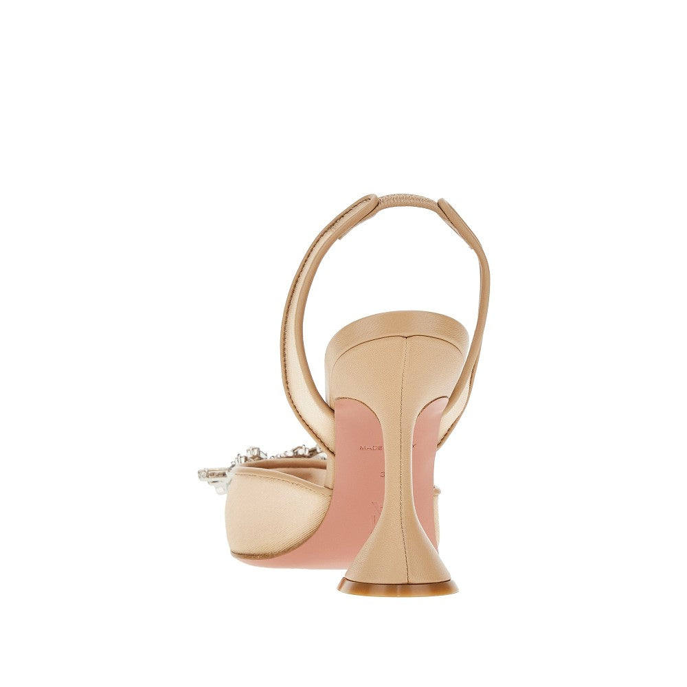 'Begum Sling' mesh slingback pumps