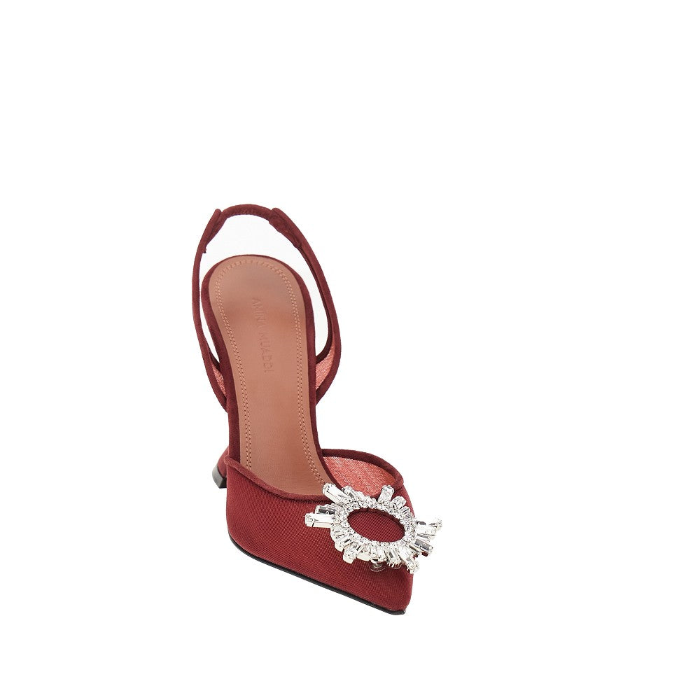 'Begum Sling' mesh slingback pumps