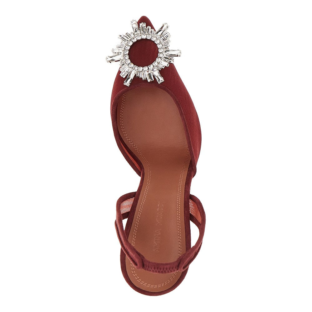 'Begum Sling' mesh slingback pumps