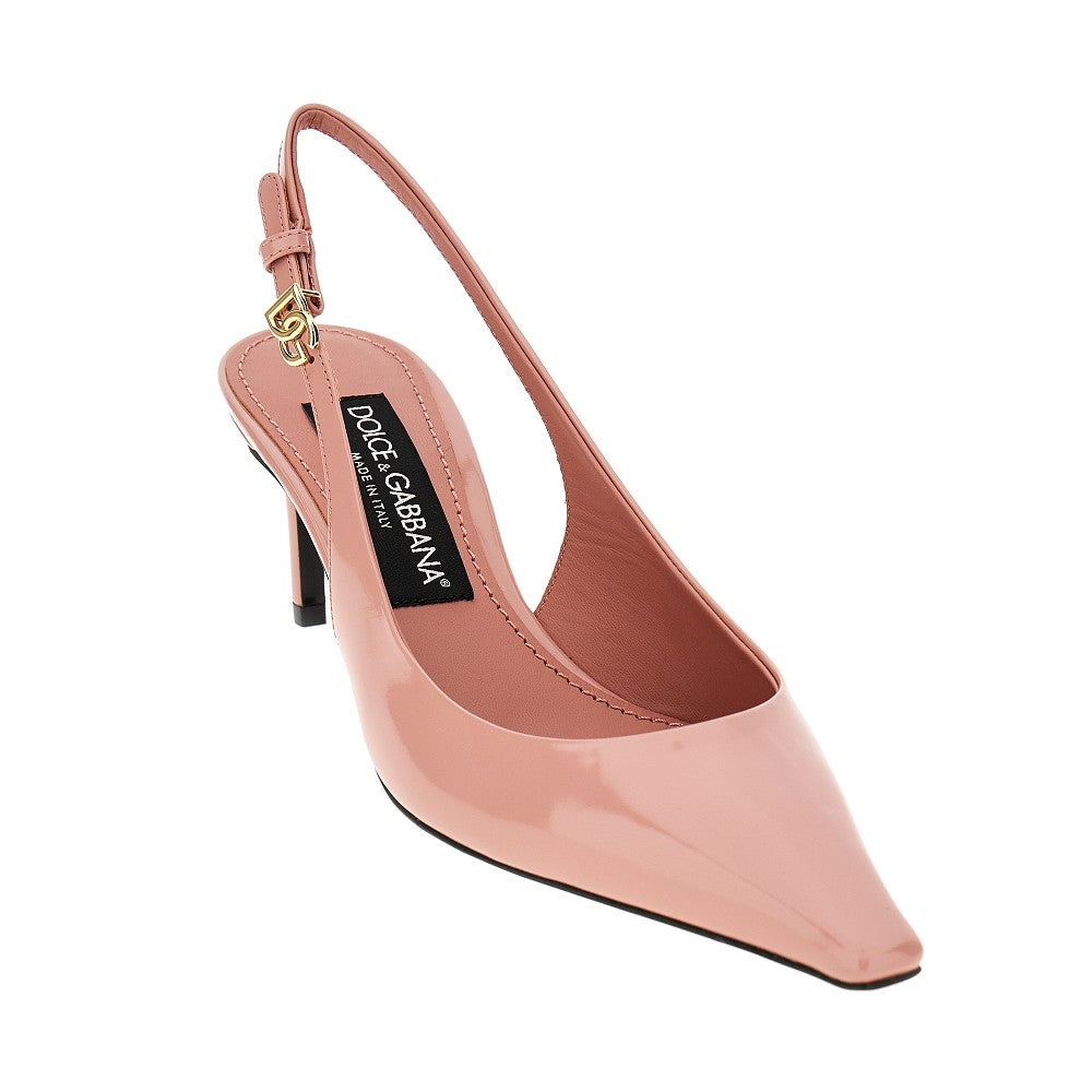 'Mun' leather slingback pumps