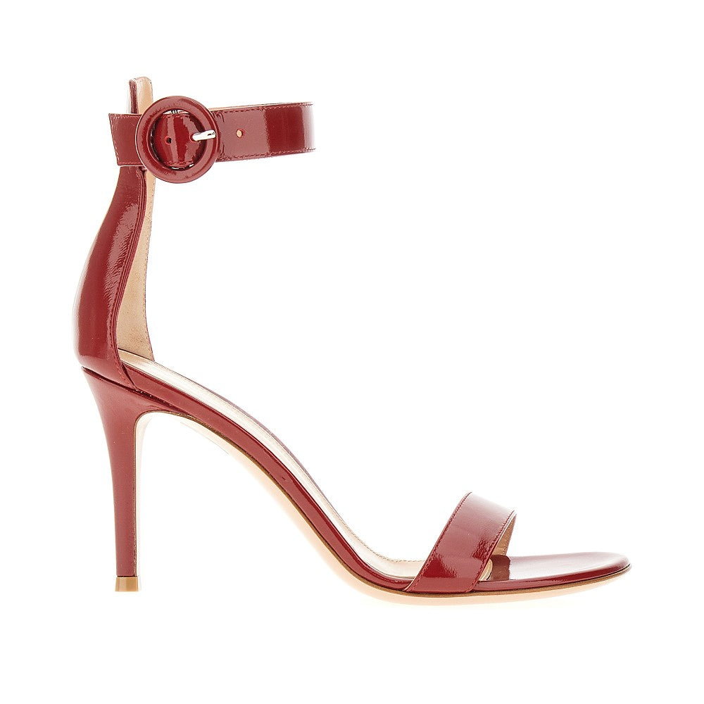 Shiny leather 'Portofino' sandals