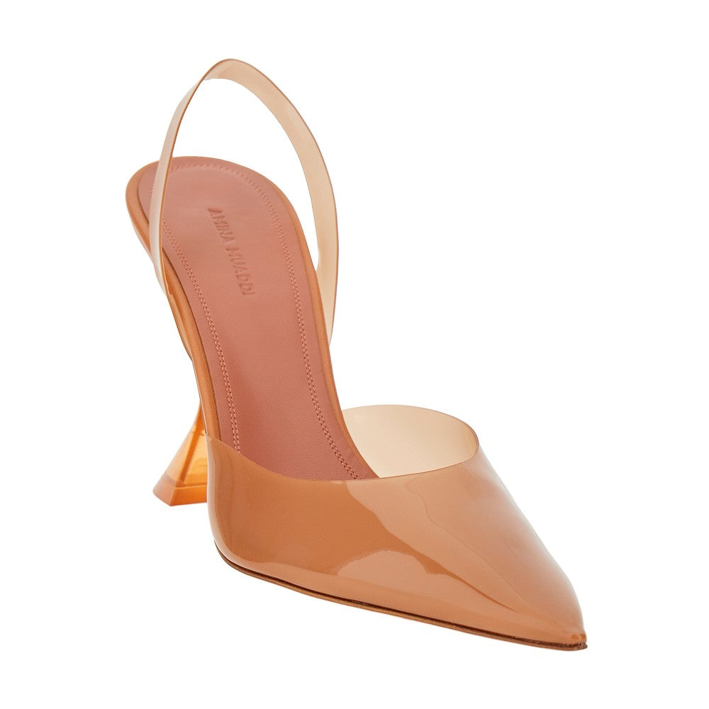 'Holli' PVC slingback pumps