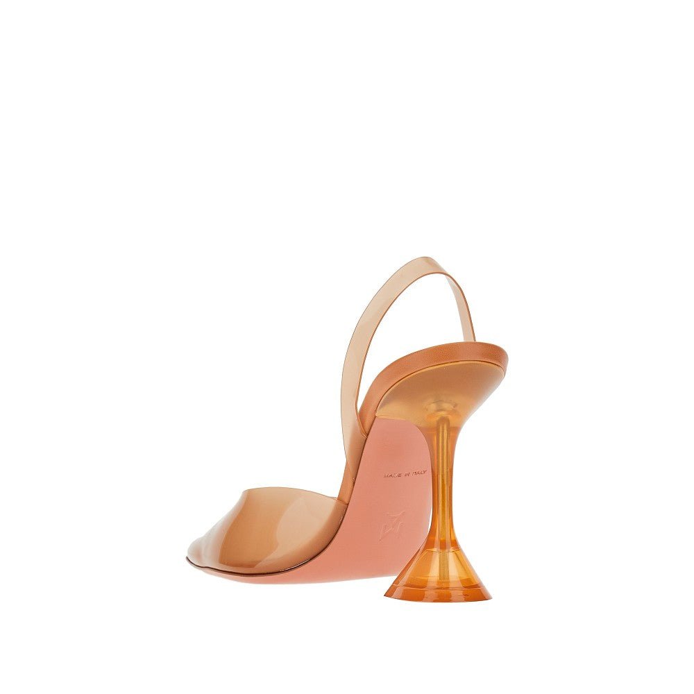'Holli' PVC slingback pumps