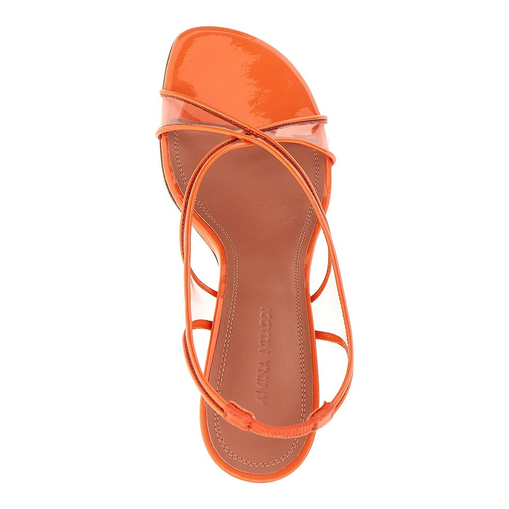 'Lena' patent leather and PVC sandals