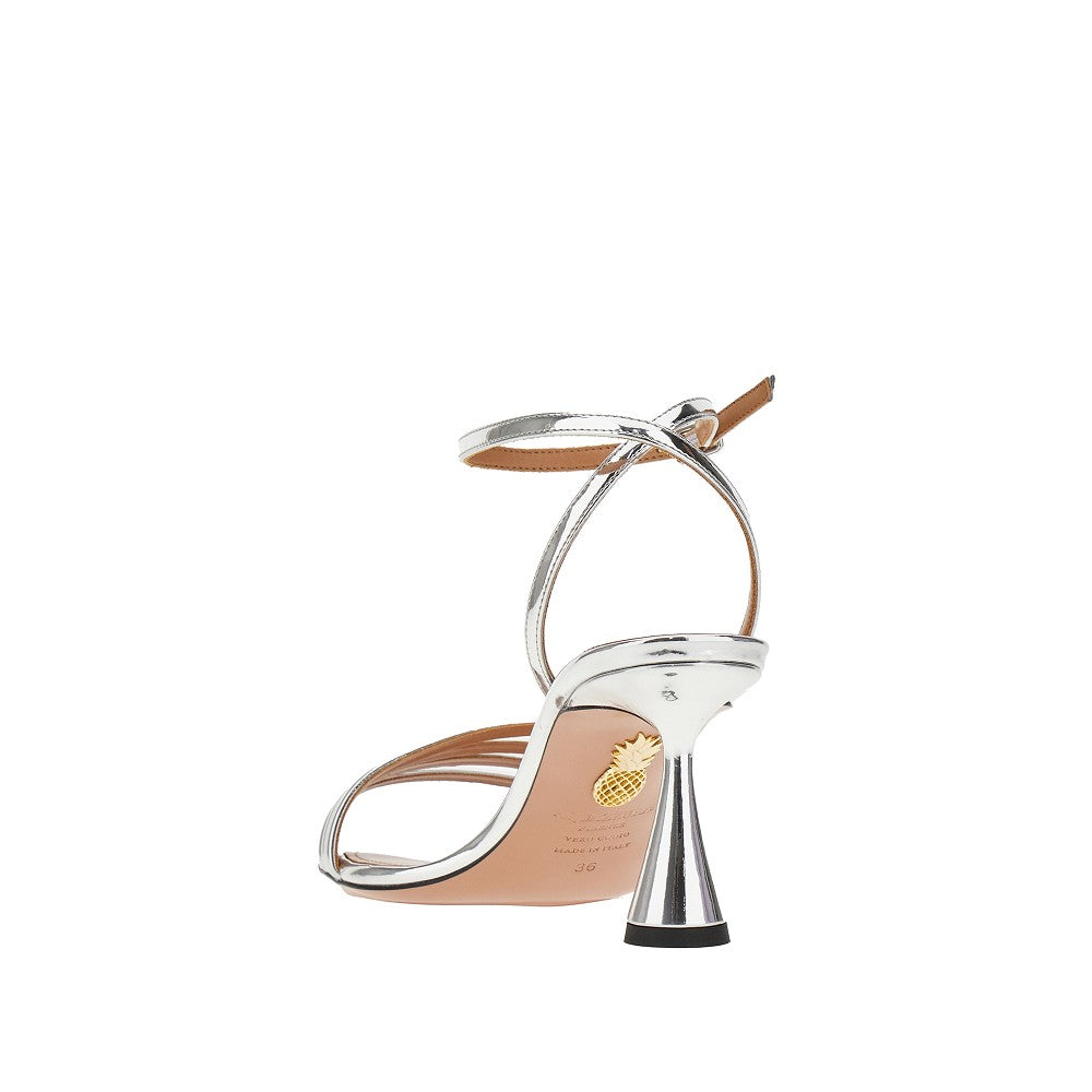 'Latour' metallized leather sandals