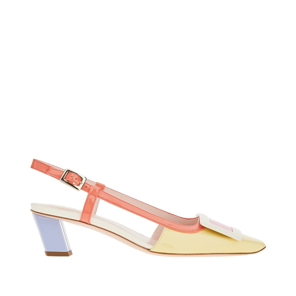 'Belle Vivier' multicoloured slingback pumps