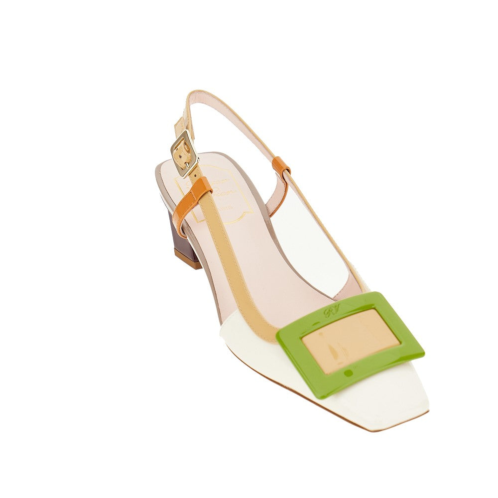 'Belle Vivier' multicoloured slingback pumps