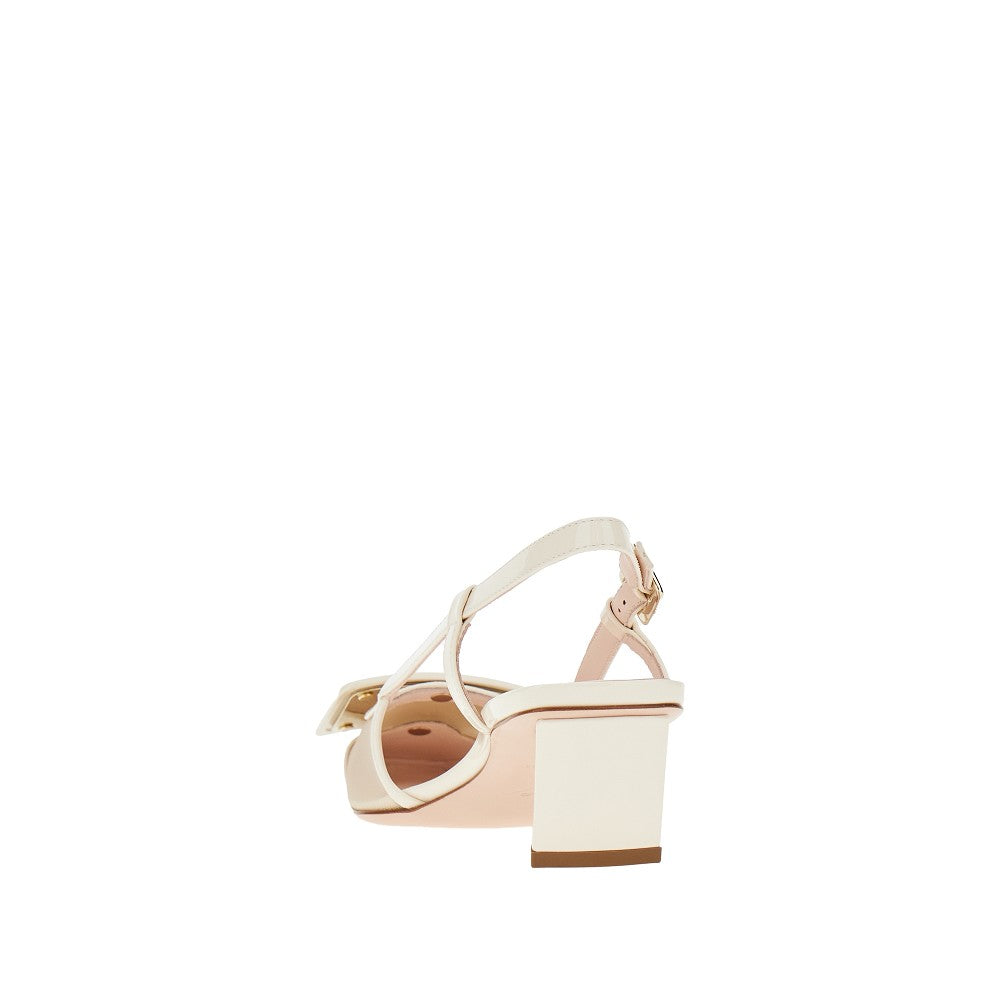 Patent leather and mesh 'Belle Vivier' pumps