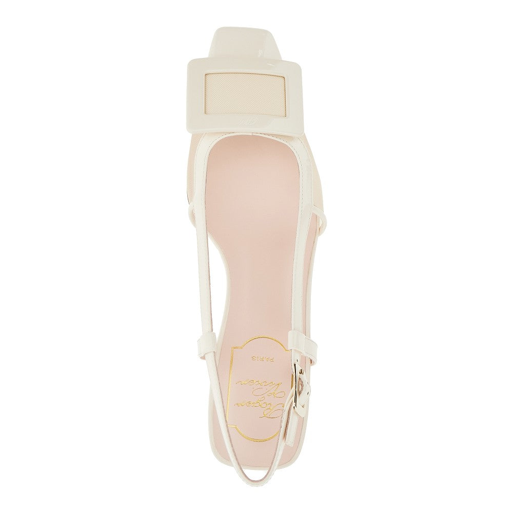 Patent leather and mesh 'Belle Vivier' pumps