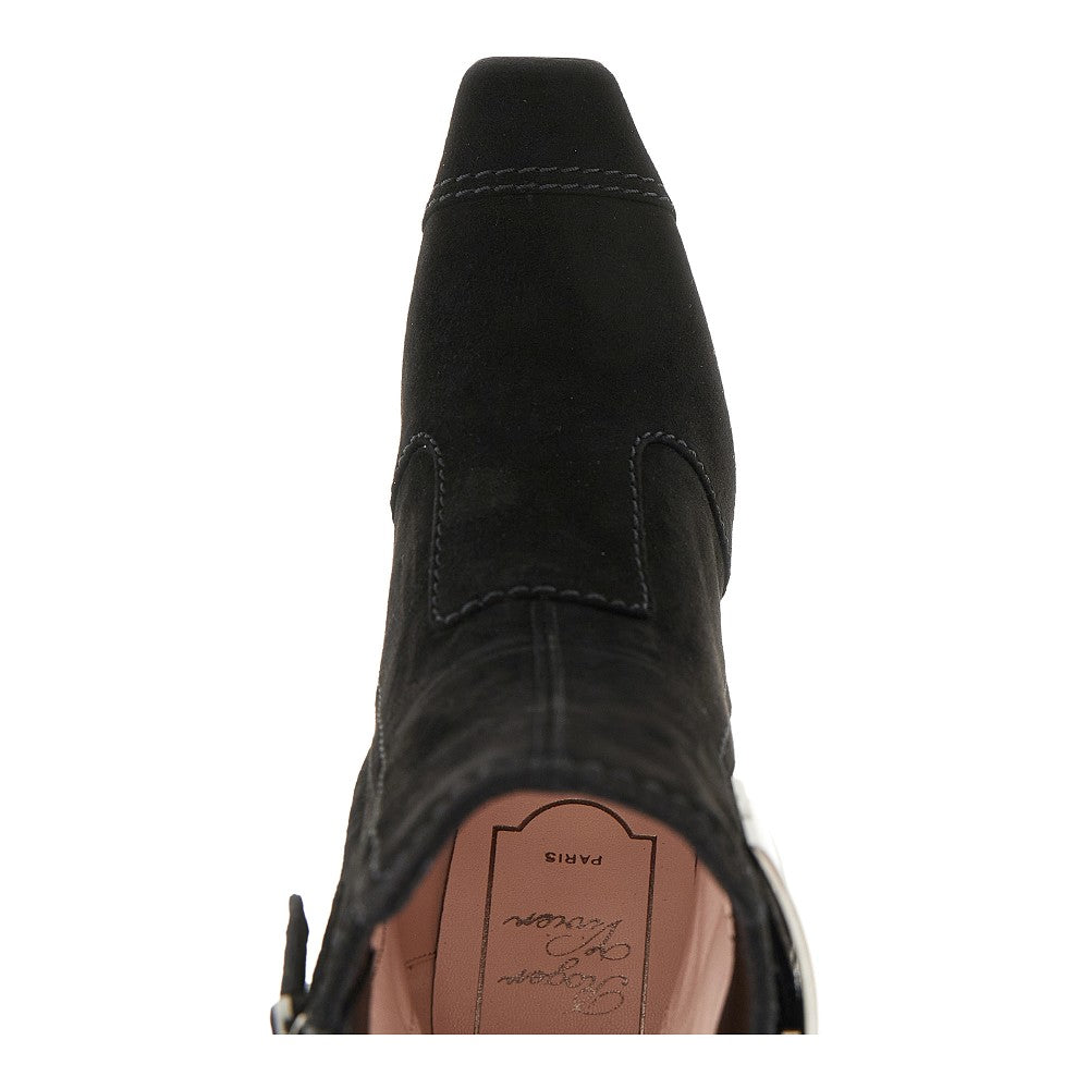 Suede leather 'Trompette' boots