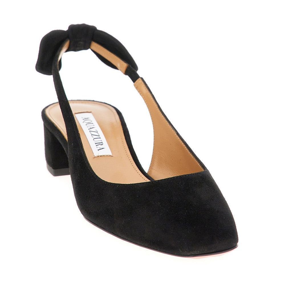 Slingback 'Very Bow Tie' in pelle scamosciata