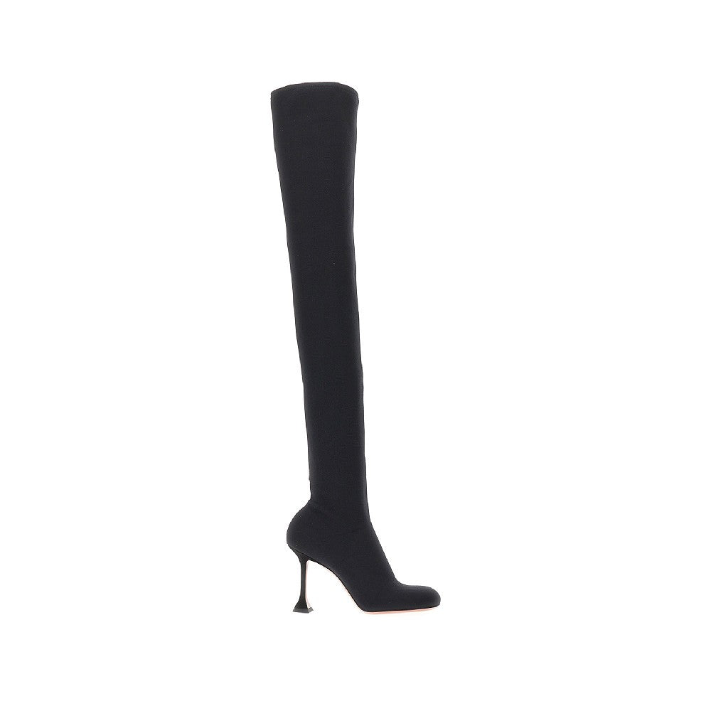 Stivali thigh-high 'Veneda' in tessuto stretc