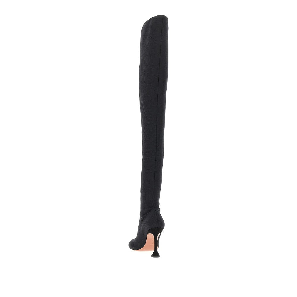 Stivali thigh-high 'Veneda' in tessuto stretc