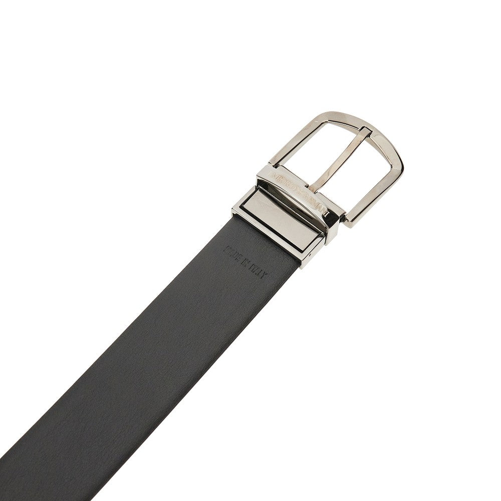 Reversible leather belt