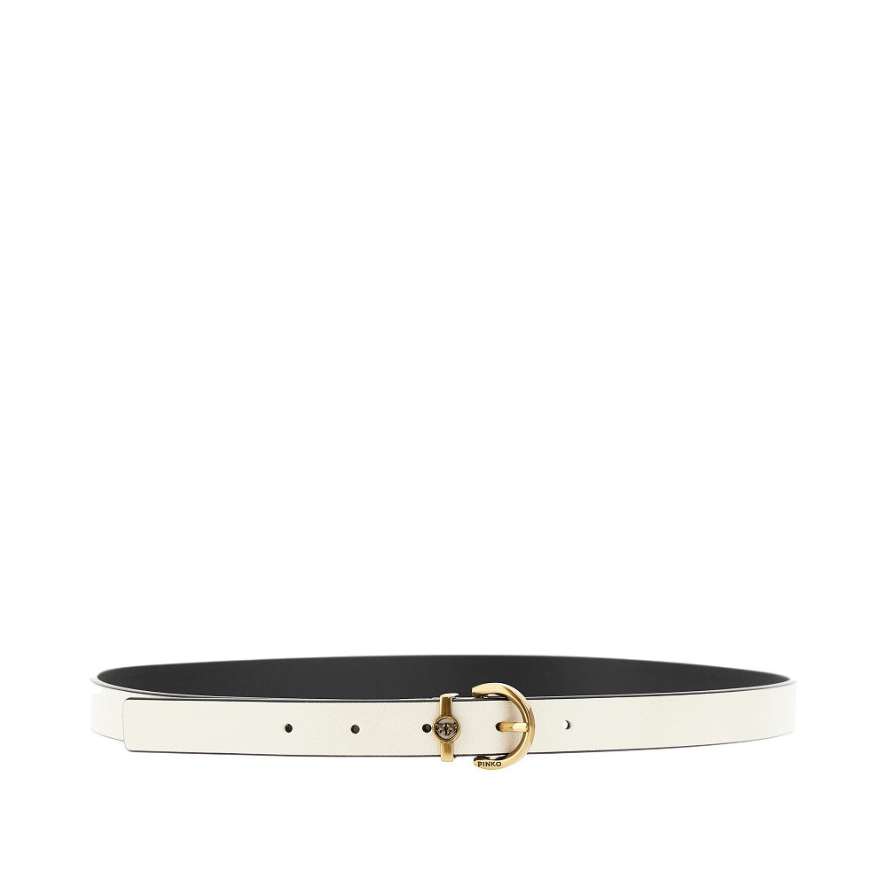 'Love Berry' reversible leather belt