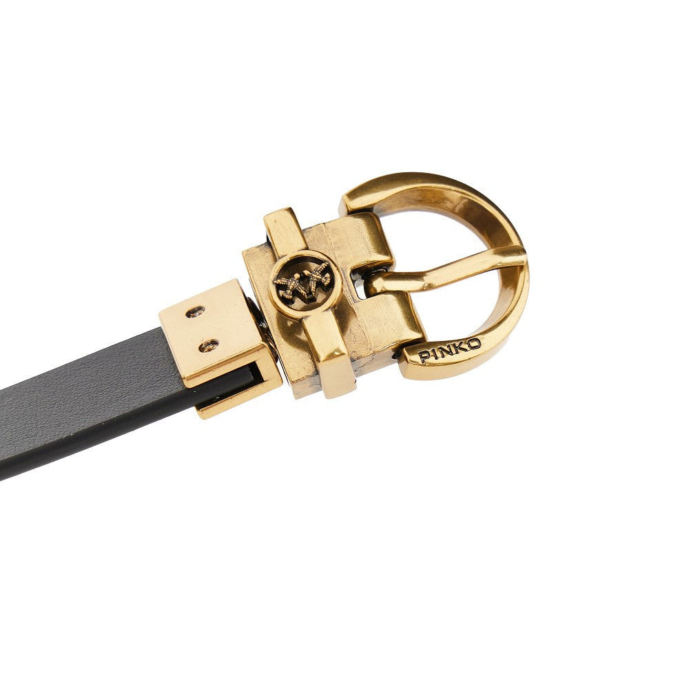 'Love Berry' reversible leather belt