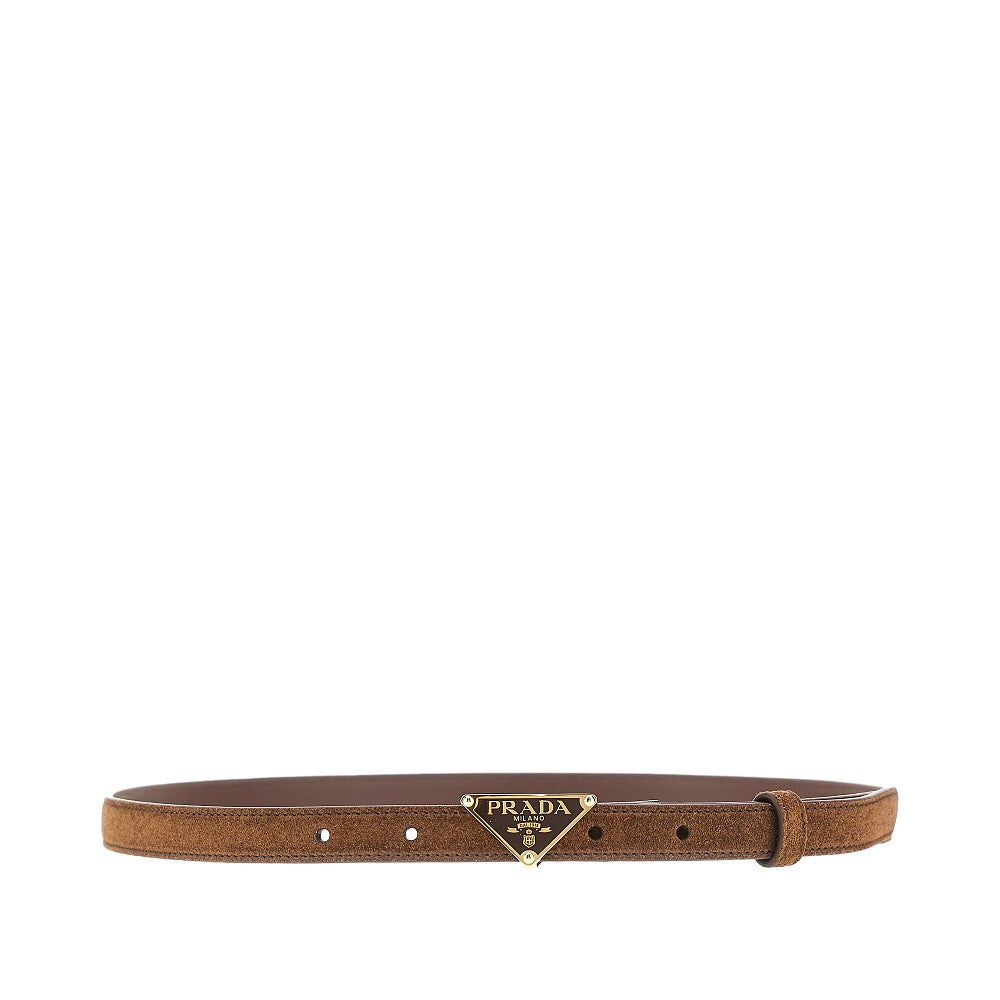 Cintura sottile in pelle scamosciata
