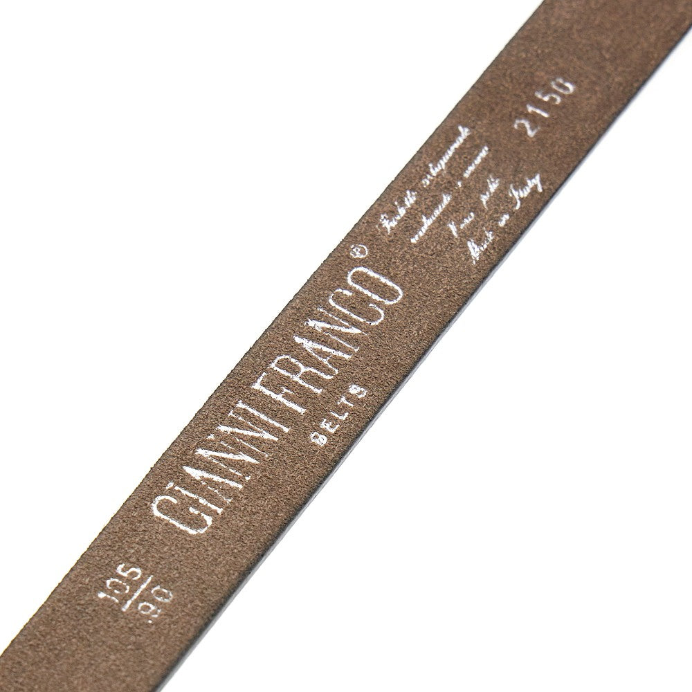 Suede leather belt with embellished buckle