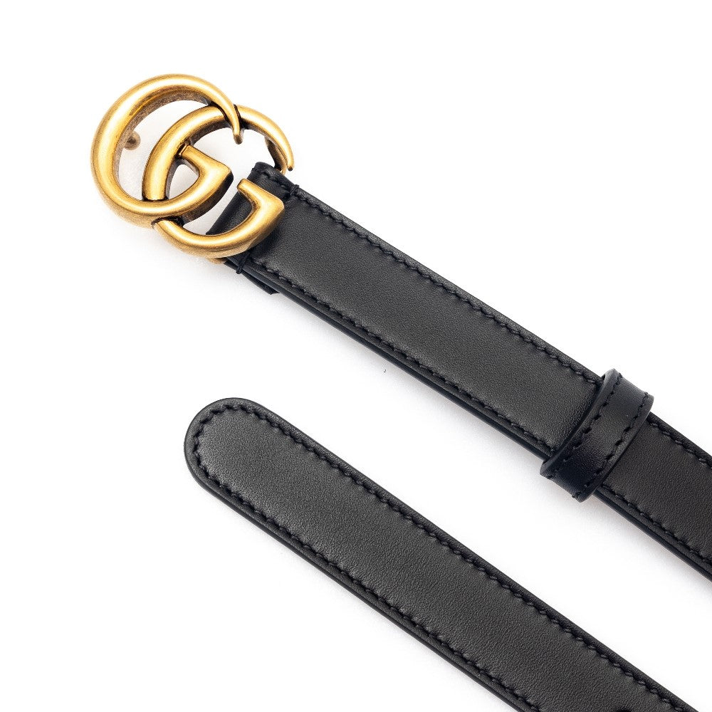 Cintura in pelle con fibbia GG