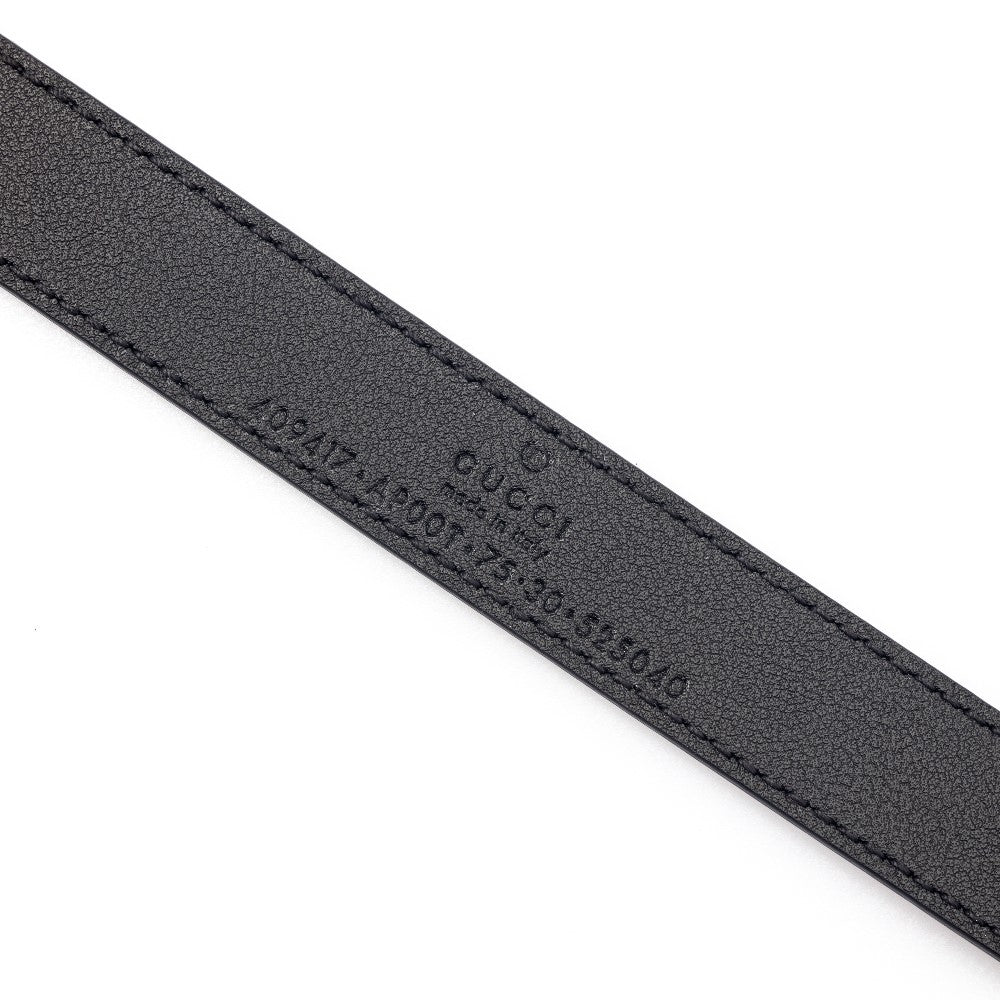 Cintura in pelle con fibbia GG