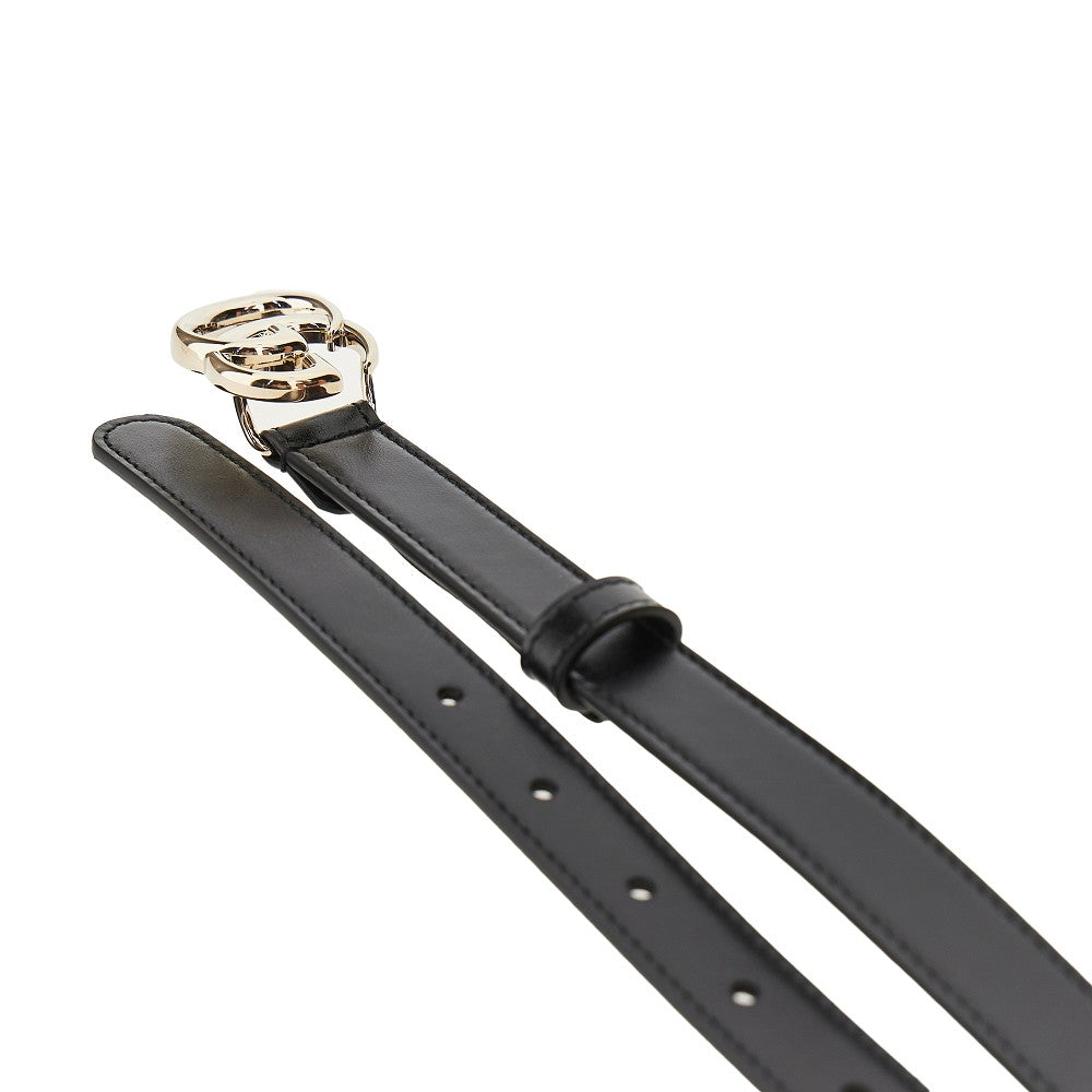 Cintura in pelle con fibbia GG