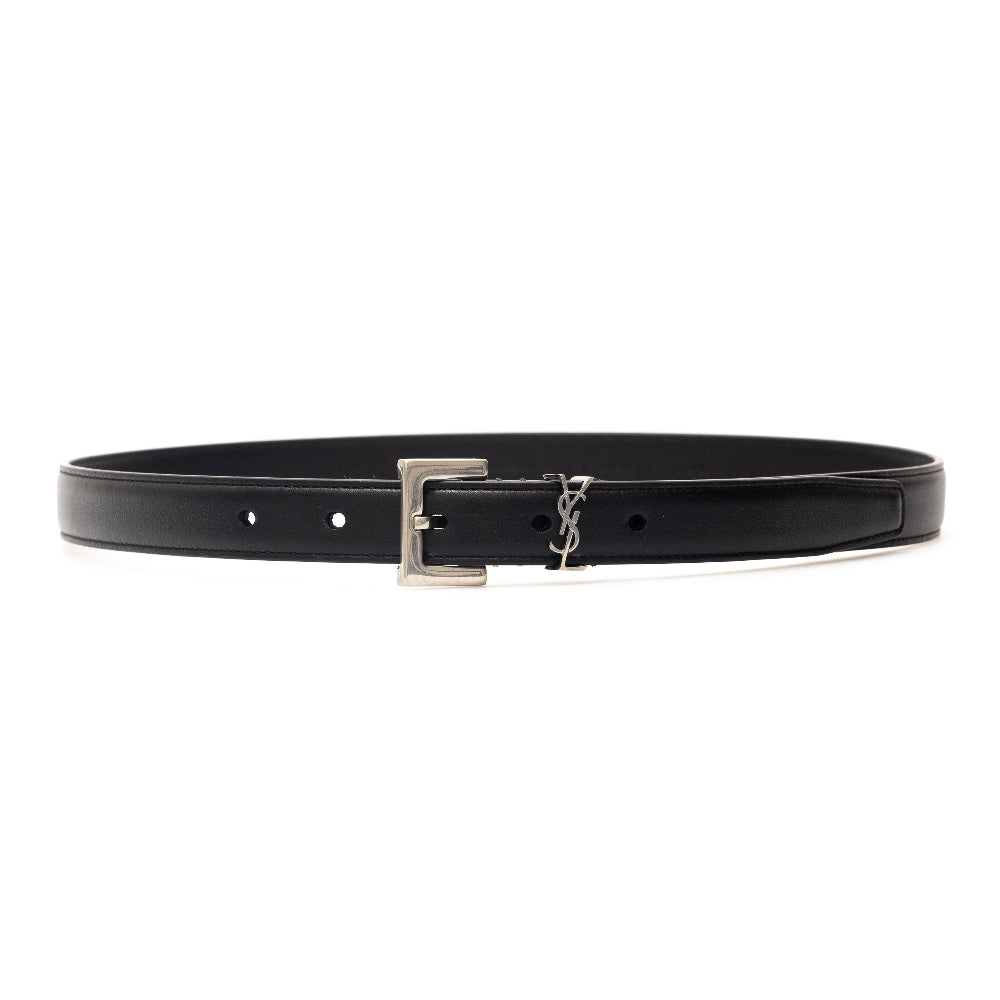 YSL detail leather belt