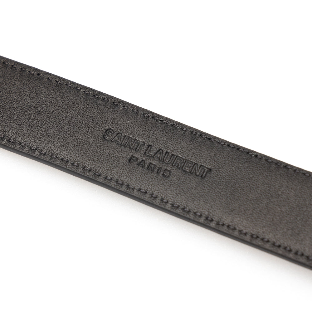 YSL detail leather belt