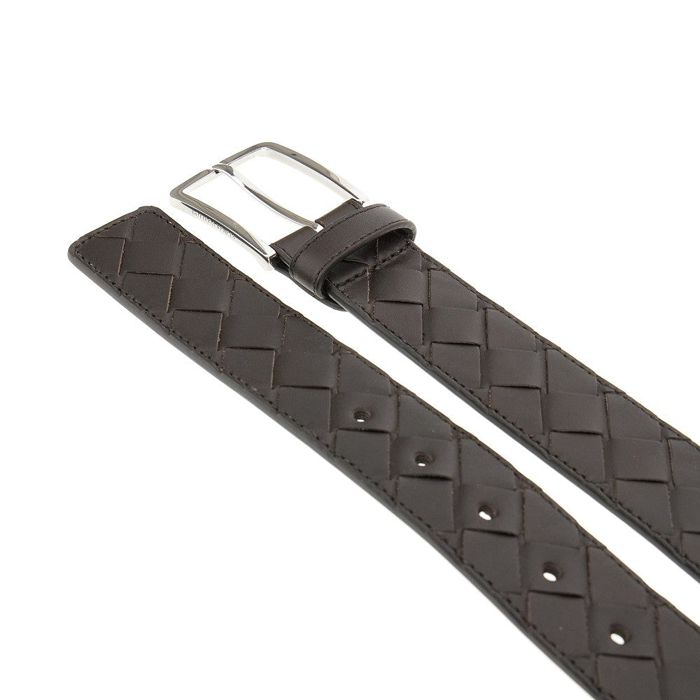 Cintura in pelle Intrecciato