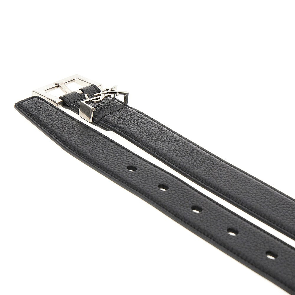 Leather belt with Cassandre detail