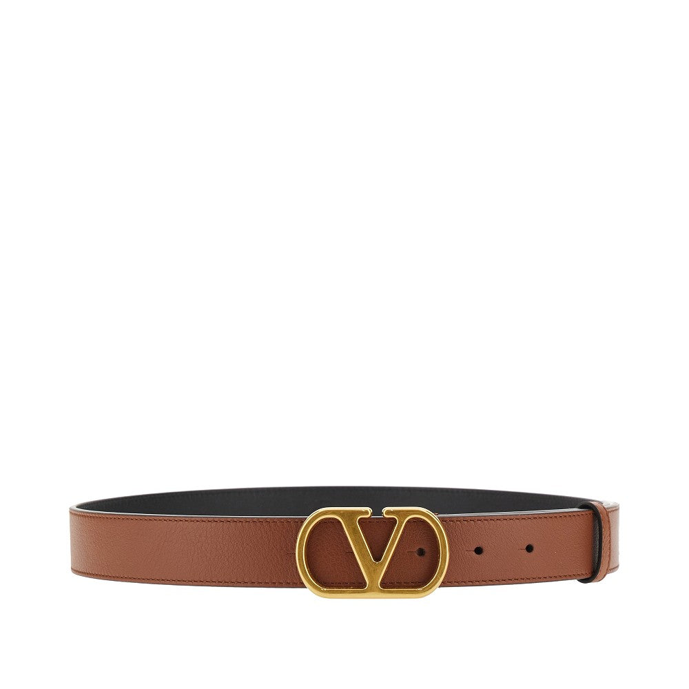 Cintura in pelle 'VLogo Signature'