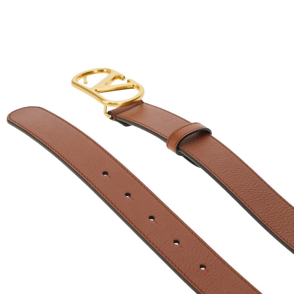 Cintura in pelle 'VLogo Signature'