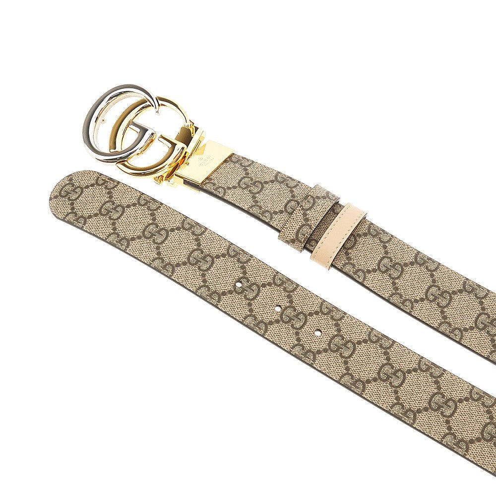 Cintura reversibile in GG Supreme e pelle