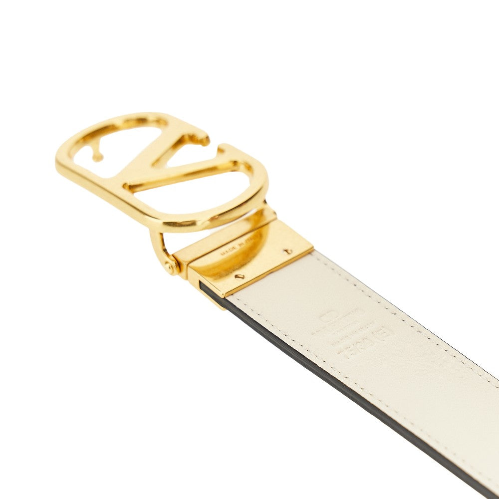 VLogo Signature leather reversible belt