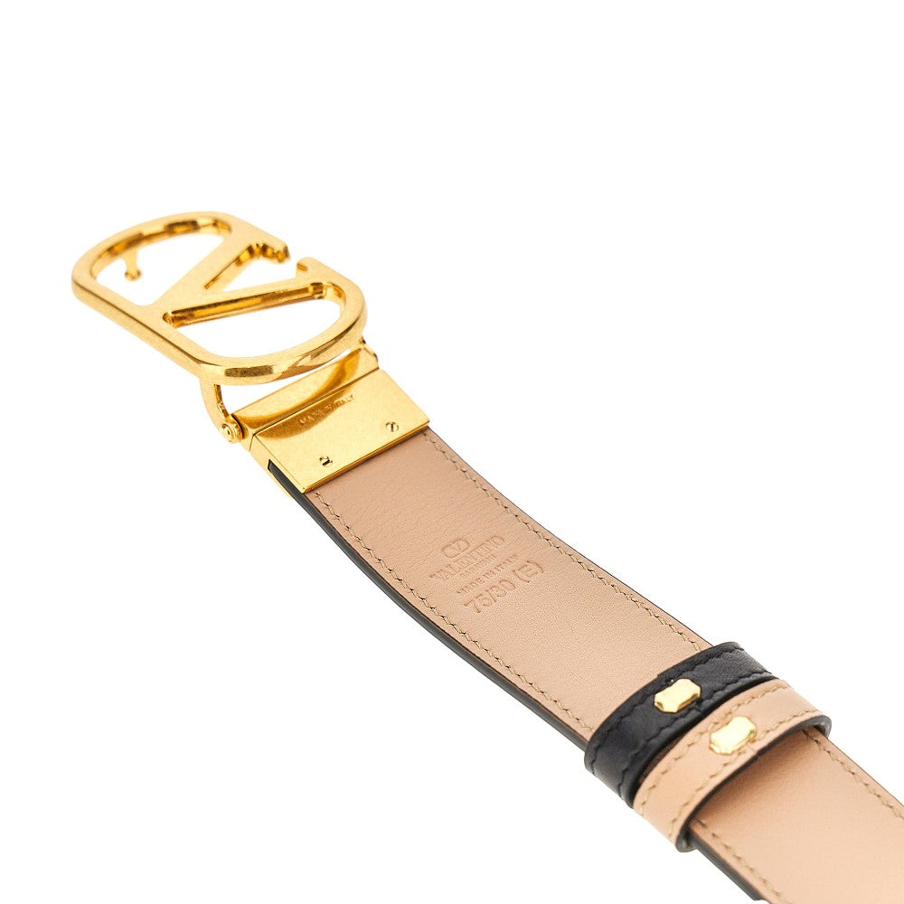 VLogo Signature leather reversible belt