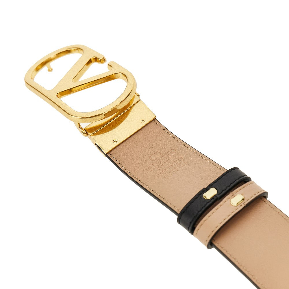 'VLogo Signature' reversible leather belt