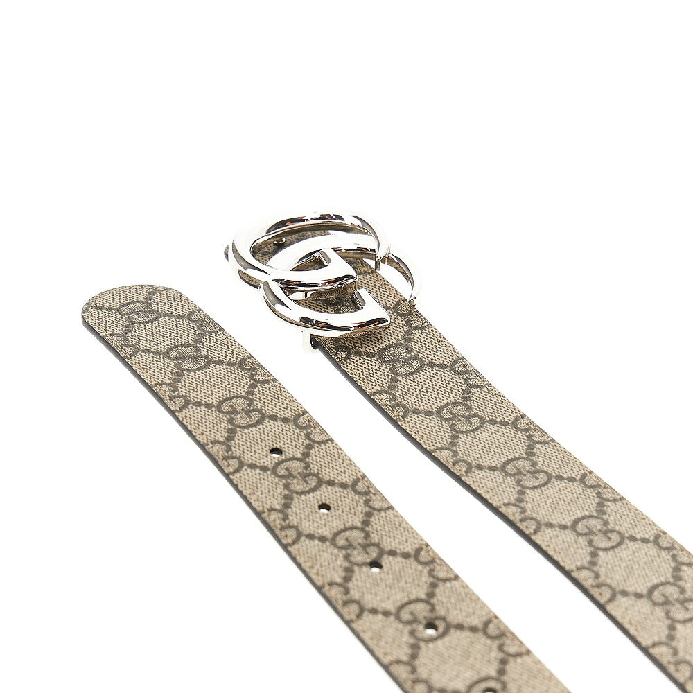 Leather reversible belt