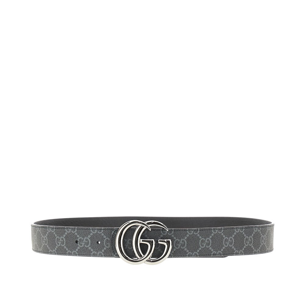 Leather reversible belt