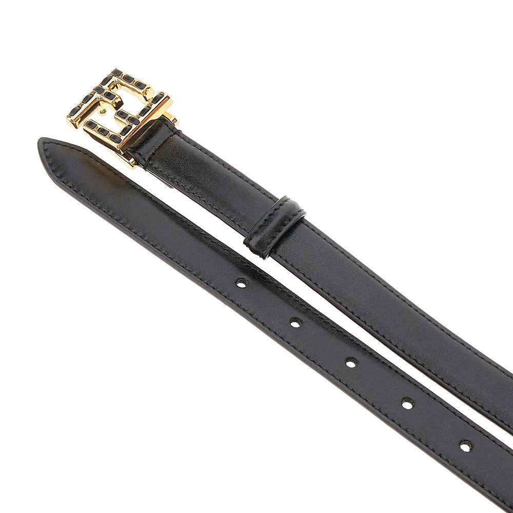 Leather belt with Selleria topstitchings