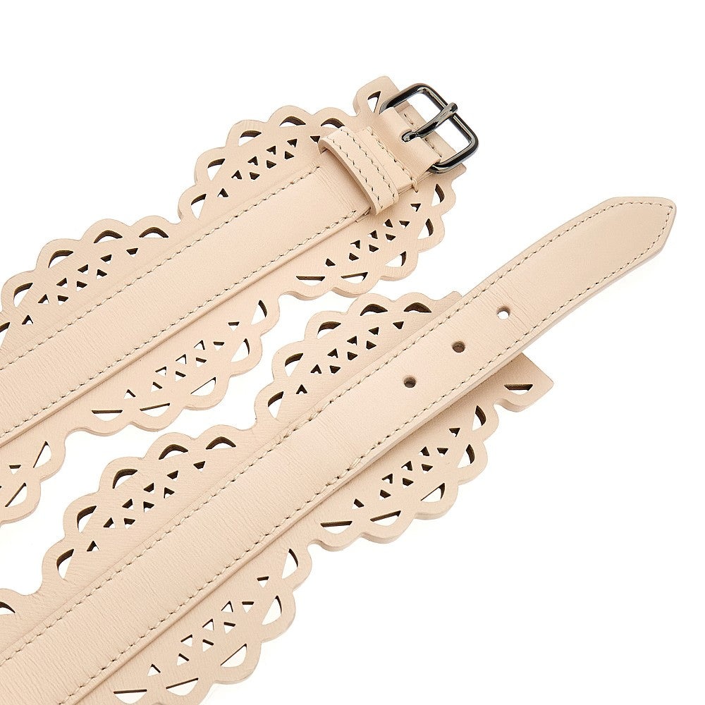 Vienne calfskin bustier belt