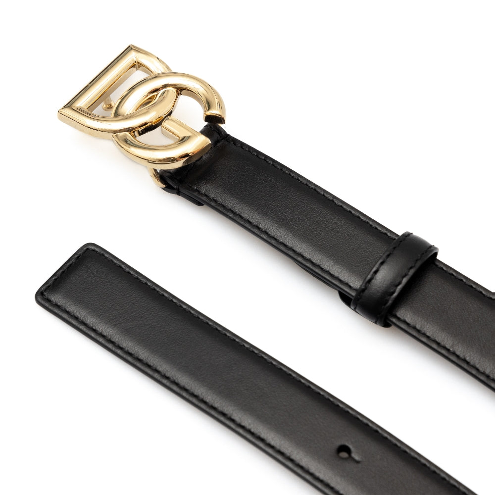 Cintura 'DG' in pelle