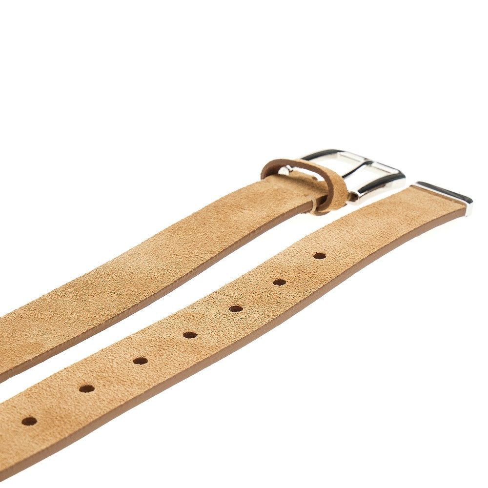 Reversed leather belt