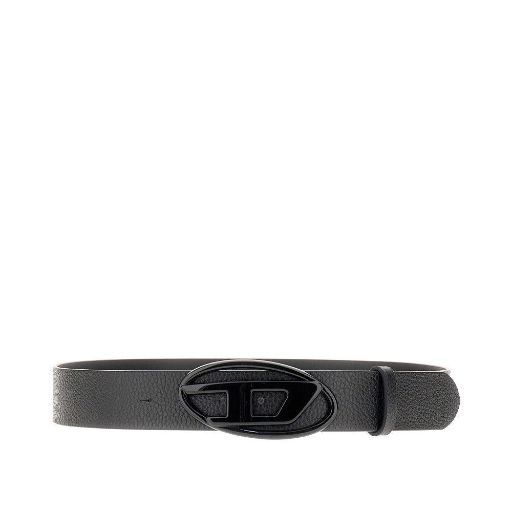 Cintura in pelle martellata 'Oval D'