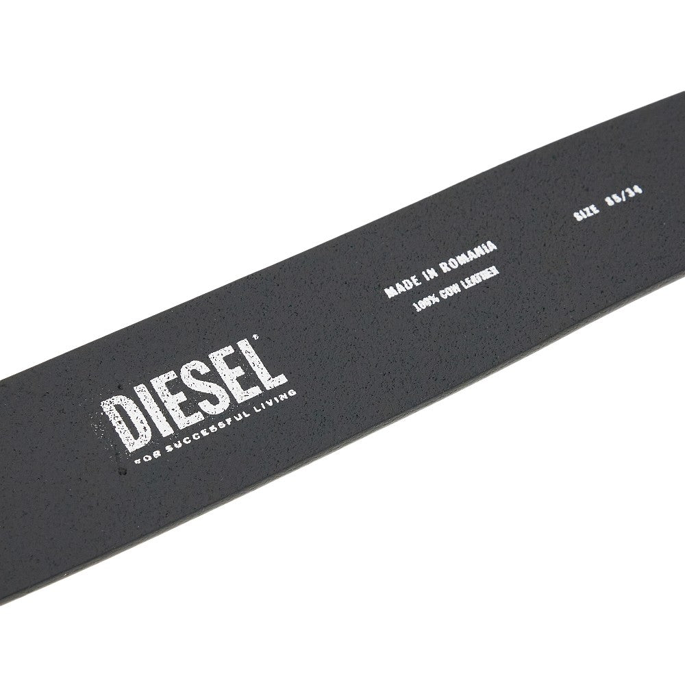 Cintura in pelle con logo 'D'